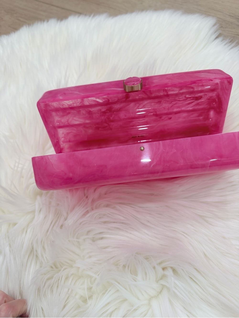 Cult Gaia Enid Clutch in Dragonfruit - Picture 9 of 11
